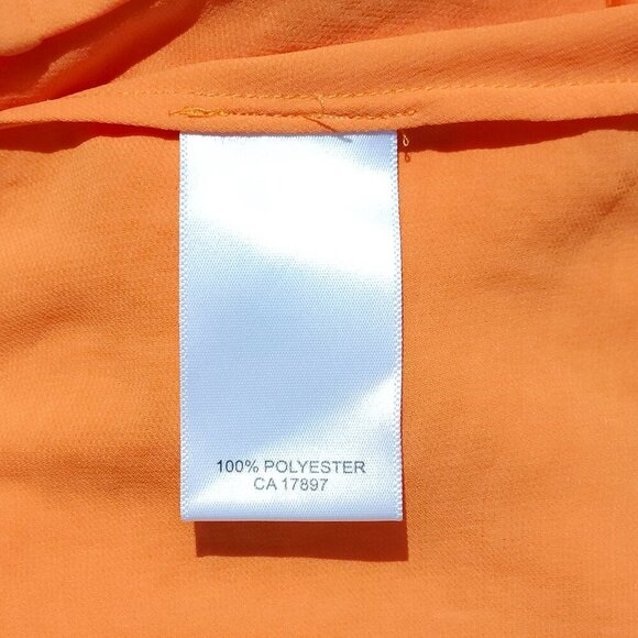 ATTRACTIVE BANANA REPUBLIC Orange Flowy Top Women's Size Small Flowy Creamsicle - Picture 5 of 7